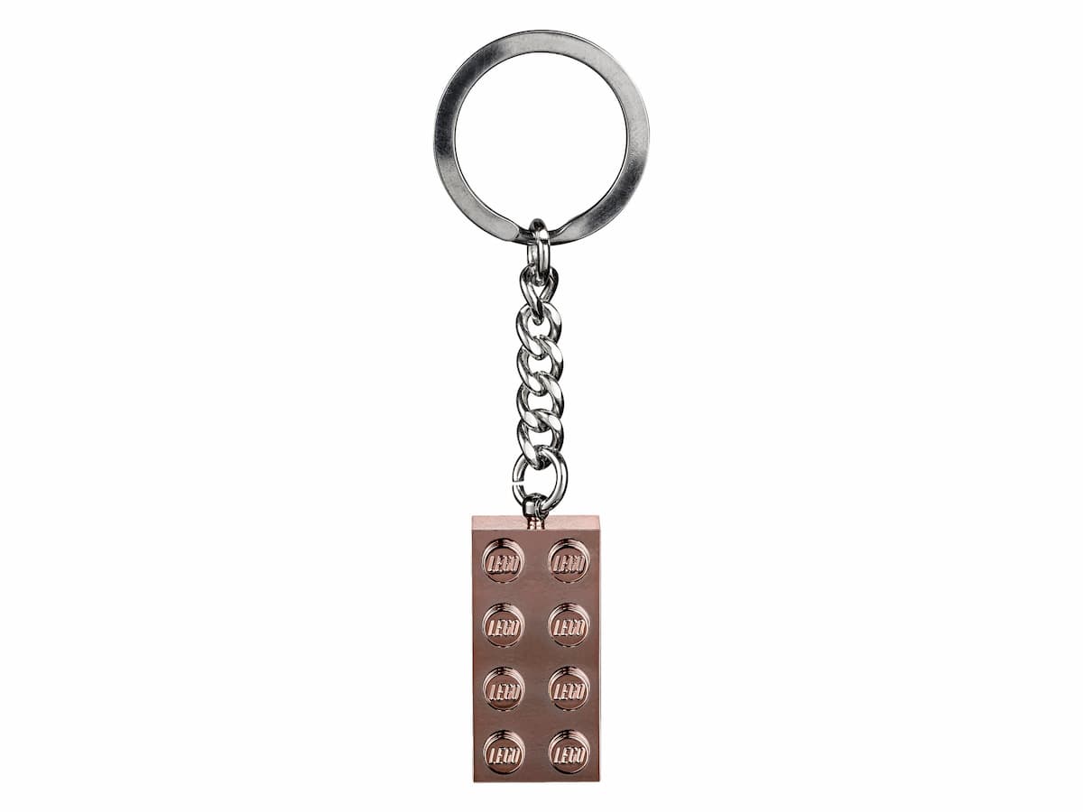 Rose Gold Brick Key Chain LEGO set (#853793-1)