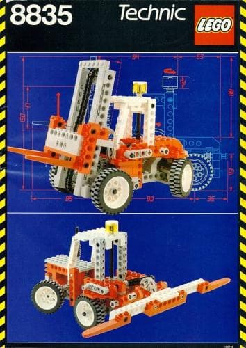 Forklift LEGO set (#8835-1, 1989)