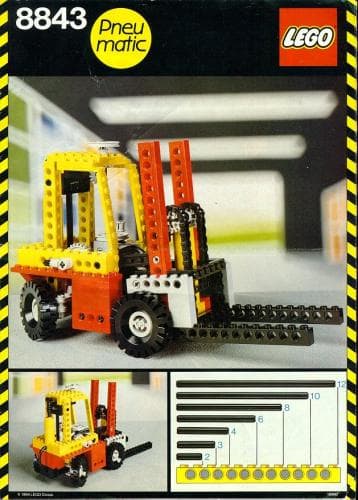 Fork Lift Truck LEGO set (#8843-1, 1984)
