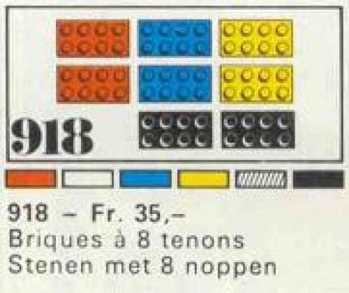 21 8-Stud Bricks LEGO set (#918-2)