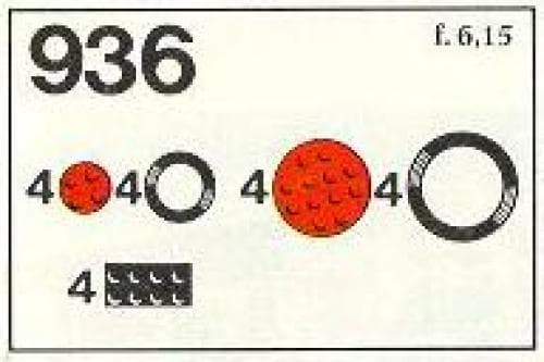 Wheels and Tires LEGO set (#936-1)