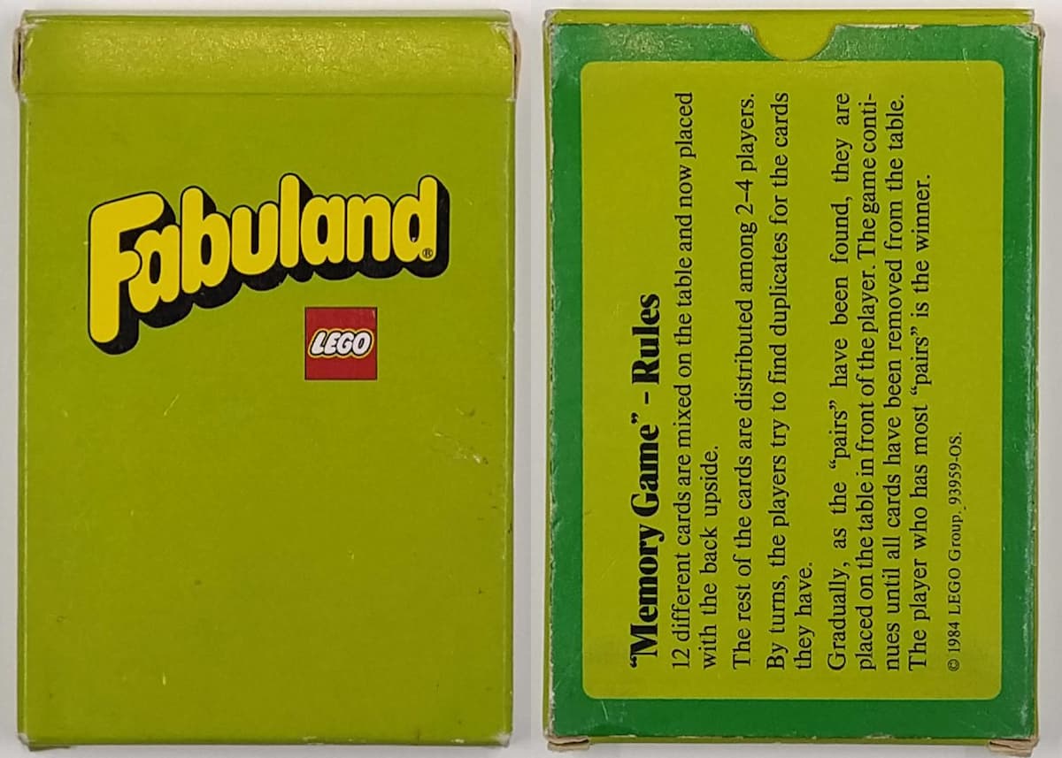 Fabuland Memory Game LEGO set (#93959-OS)