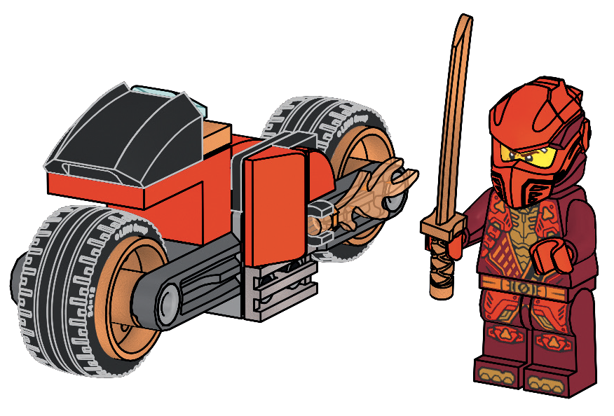 Kai with Motorcycle LEGO set (#951466-1, 2026)