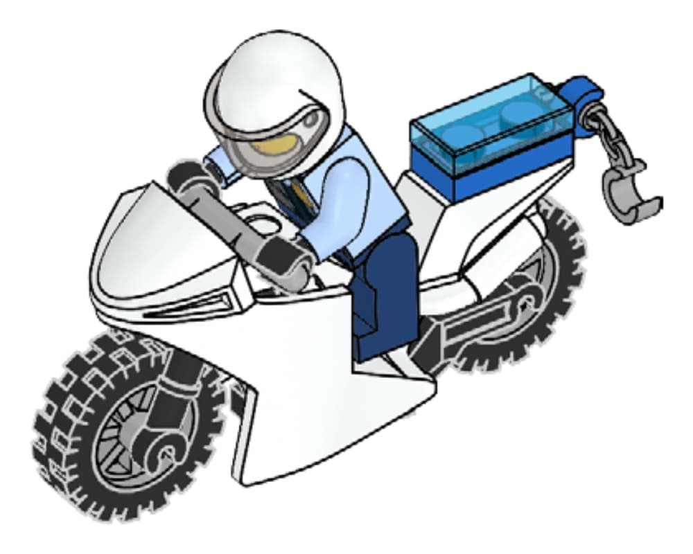Policeman & Motorbike LEGO set (#952001-1)