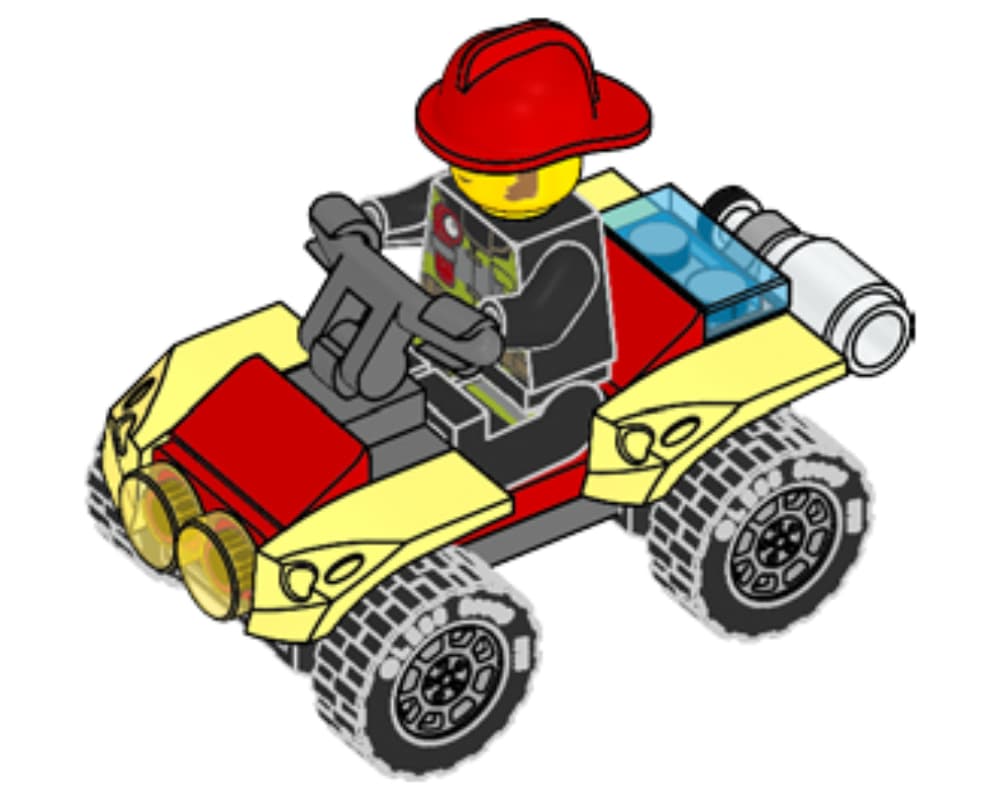 Clemmons With Fire Quad LEGO set (#952009-1)