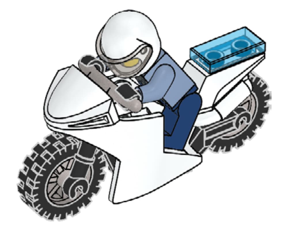 Policeman & Motorcycle LEGO set (#952103-1)