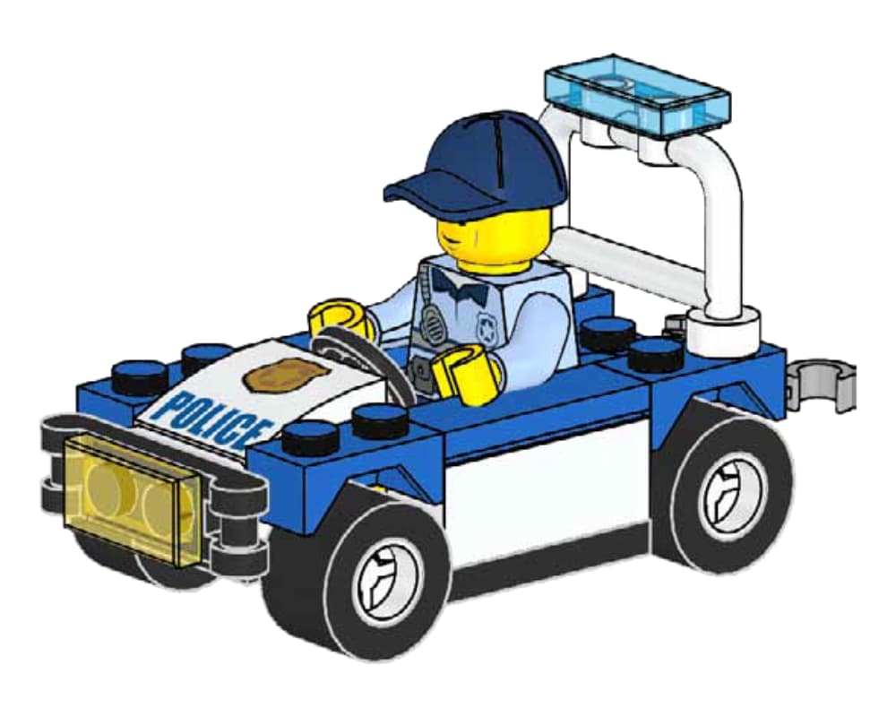 Justin Justice's Police Car LEGO set (#952201-1)
