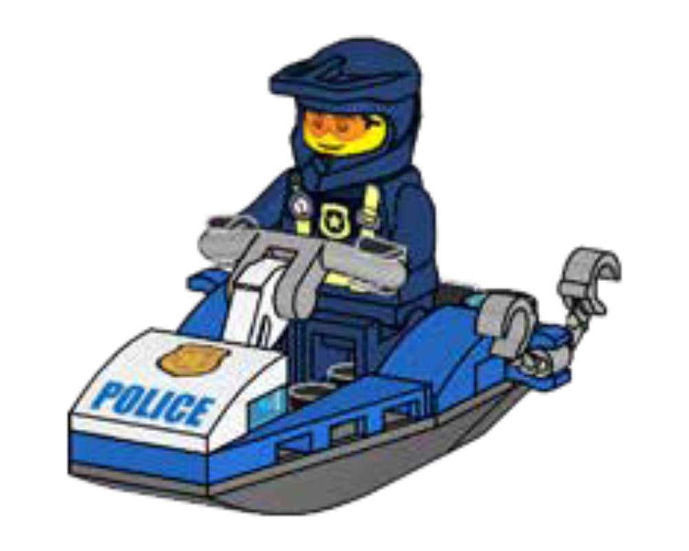 Water Police Water Scooter LEGO set (#952207-1)