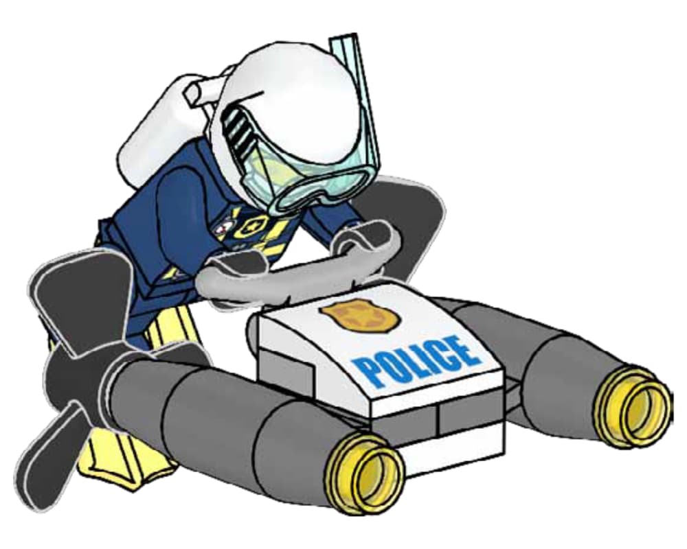 Carl Confidential's Diving Scooter LEGO set (#952208-1)