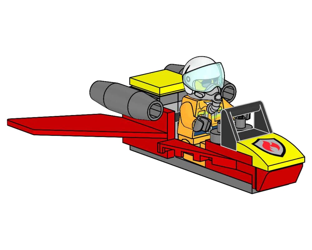 Allie Aires' Firefighter Jet LEGO set (#952209-1)
