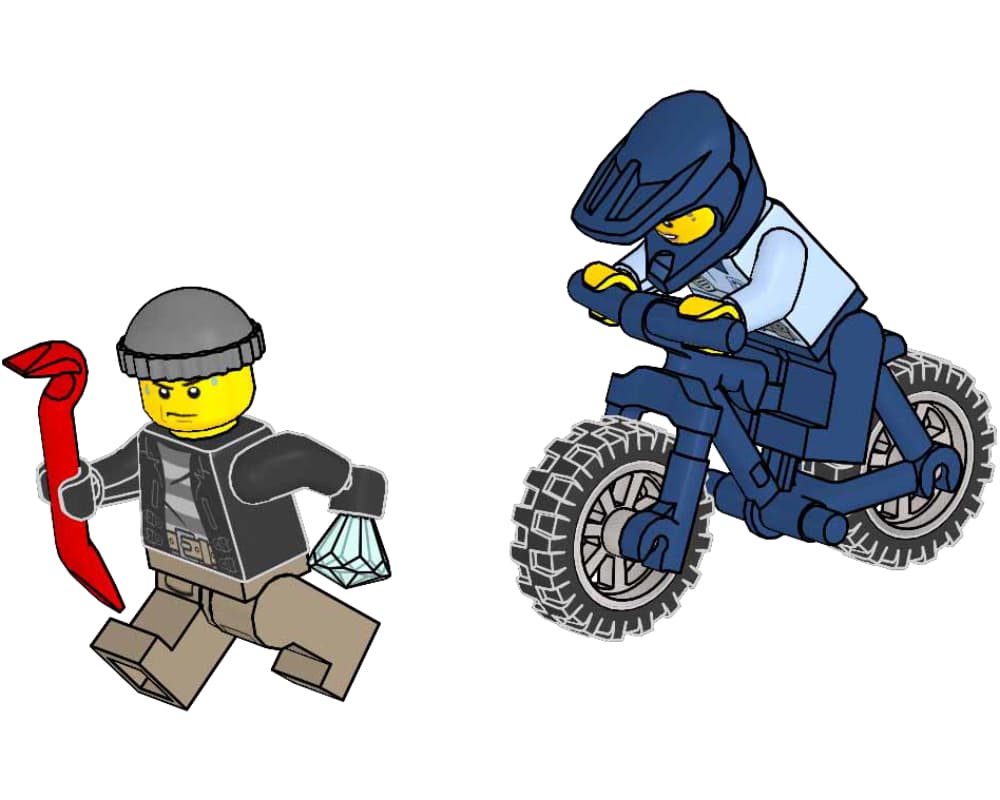 Police Bike LEGO set (#952211-1)