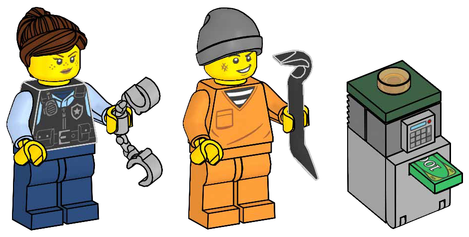 Police Officer and Criminal LEGO set (#952501-1)