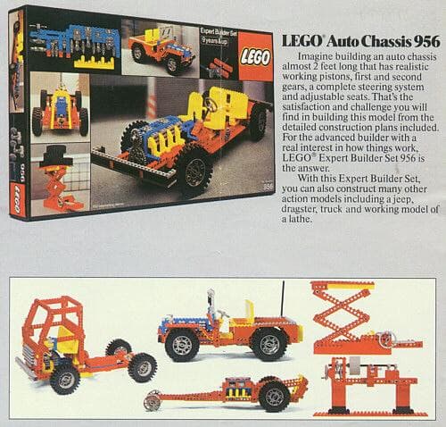 Auto Chassis LEGO set (#956-1)