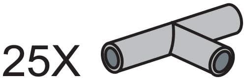 Pneumatic T-Pieces (Pack of 25) LEGO set (#970110-1)