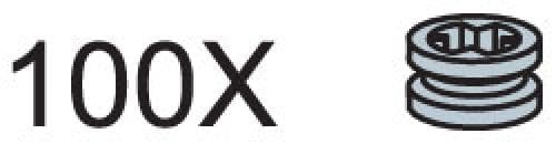 Small Pulleys (Pack of 100) LEGO set (#970601-1)