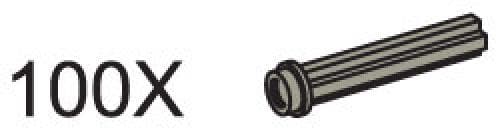 Cross Axles with Knobs (Pack of 100) LEGO set (#970611-1, 2002)