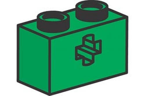 Bricks with Cross (axle) Holes (Pack of 50) LEGO set (#970631-1)