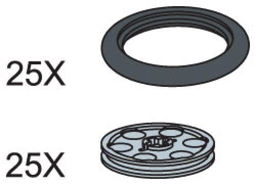 O-Ring and Pulley Wheels LEGO set (#970660-1)