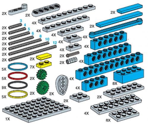Special Elements For Mechanical Engineering Set LEGO set (#970679-1)