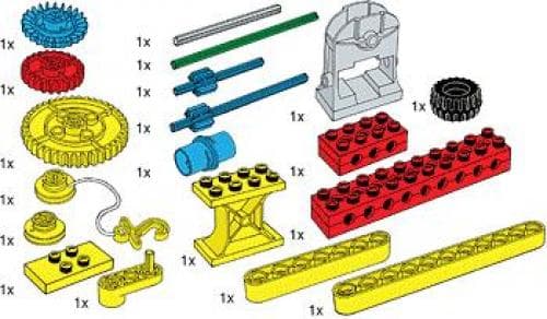 Special Elements for Early Simple Machines Set LEGO Service Packs set (#970680-1, 2002)