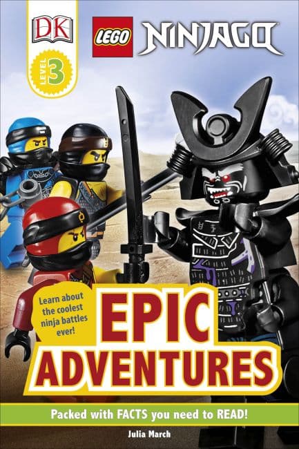 DK Readers Level 3: Ninjago: Epic Adventures LEGO Story Books set (#9780241375976-1, 2019)