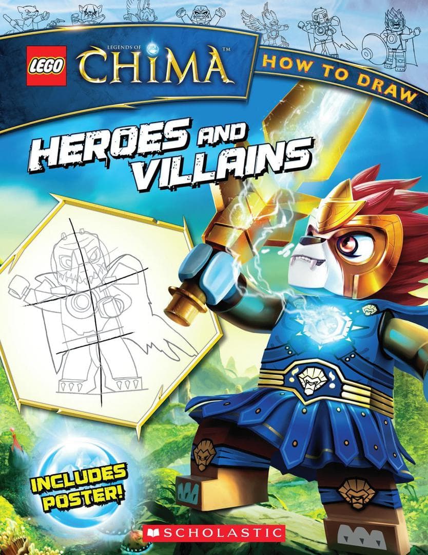 Legends of Chima: How to Draw: Heroes and Villains LEGO set (#9780545649926-1)