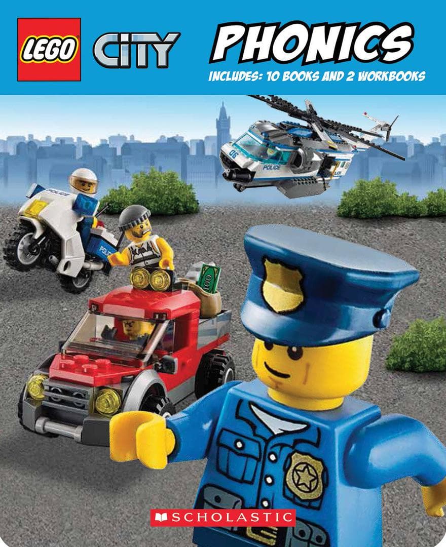 City: Phonics LEGO Story Books set (#9780545813495-1, 2015)