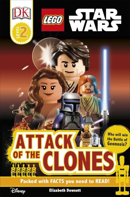 DK Readers Level 2: Star Wars: Attack of the Clones LEGO Story Books set (#9780756686956-1, 2013)