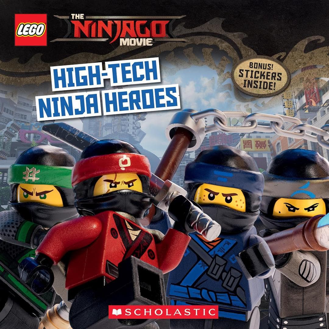 The LEGO Ninjago Movie: High-Tech Ninja Heroes LEGO Story Books set (#9781338139686-1, 2017)