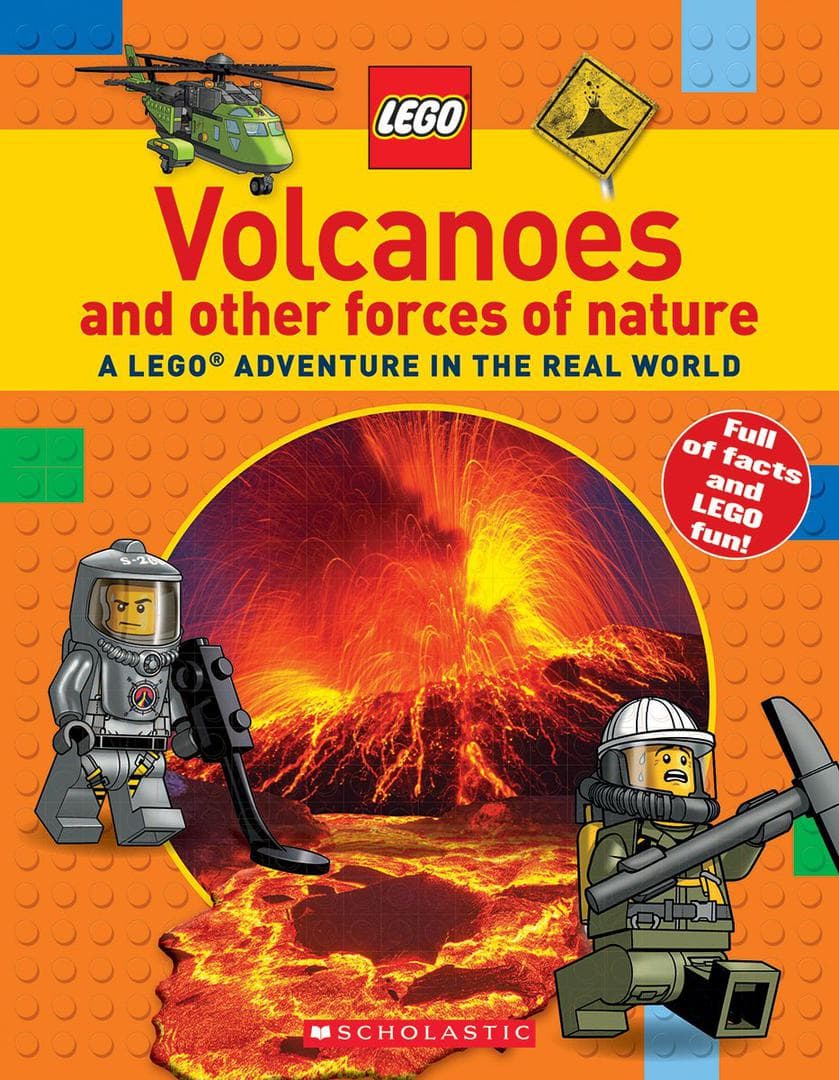 Volcanoes and Other Forces of Nature: A LEGO Adventure in the Real World LEGO Non-fiction Books set (#9781338149135-1, 2017)