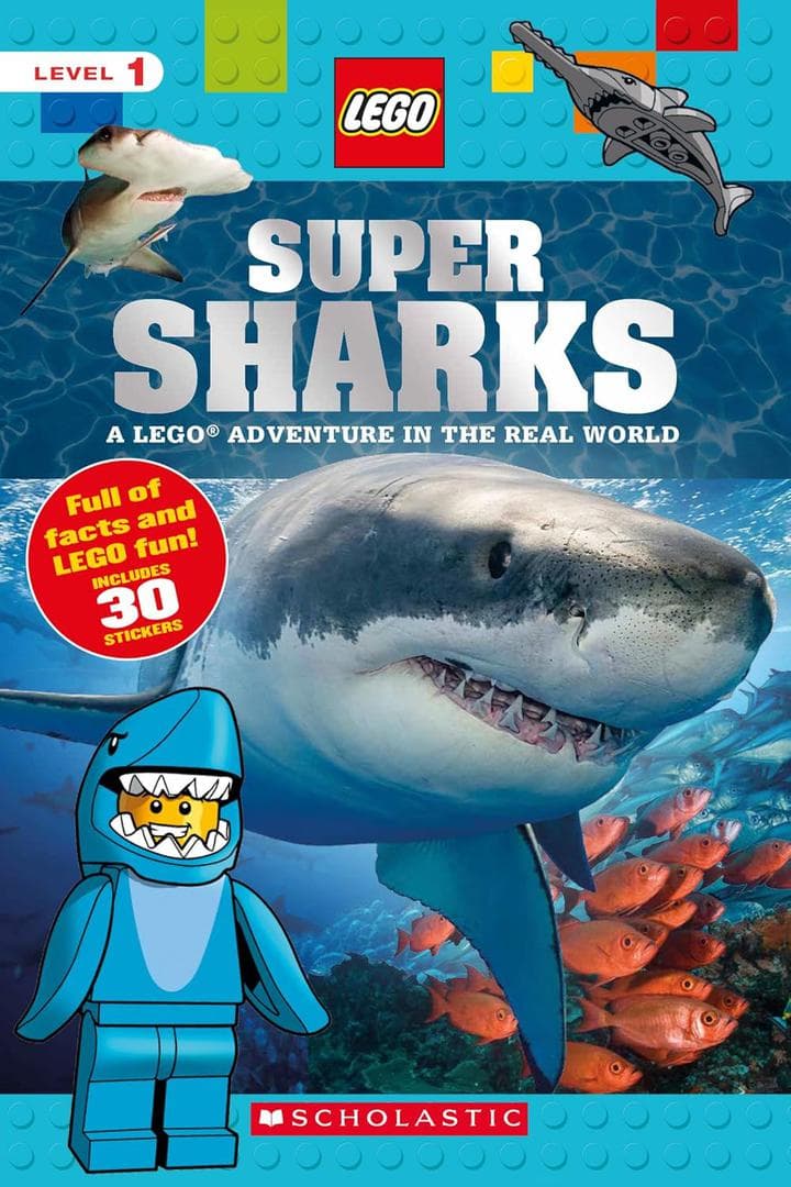 Super Sharks: A LEGO Adventure in the Real World LEGO Non-fiction Books set (#9781338261936-1, 2018)