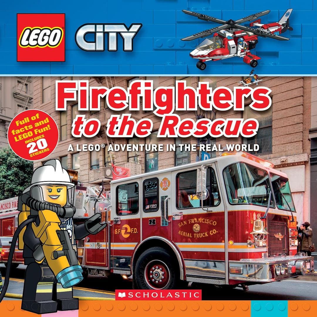 City: Firefighters to the Rescue: A LEGO Adventure in the Real World LEGO Non-fiction Books set (#9781338283440-1, 2018)