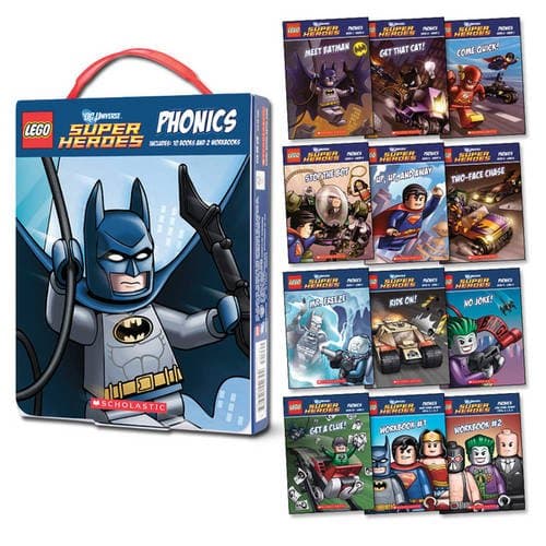 DC Comics Super Heroes: Phonics LEGO Story Books set (#9781407163383-1, 2015)
