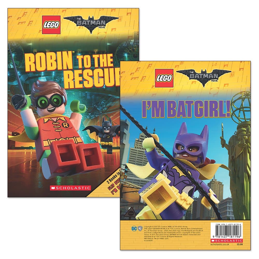 The LEGO Batman Movie: Robin to the Rescue / I'm Batgirl: 2 Books in 1 LEGO Story Books set (#9781407181196-1, 2017)