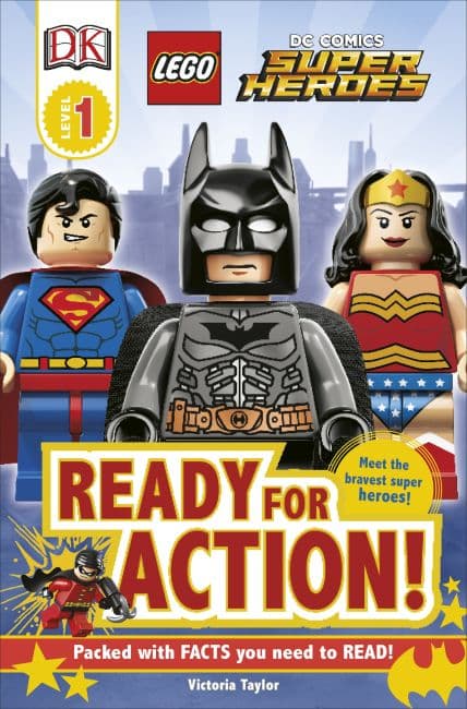 DK Readers Level 1: DC Comics Super Heroes: Ready for Action! LEGO Story Books set (#9781465401748-1, 2013)