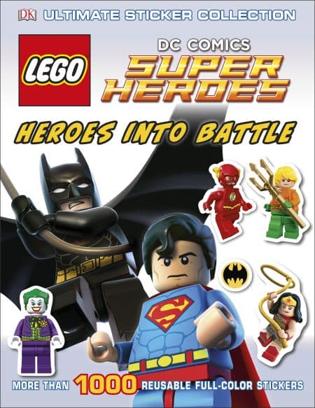 DC Comics Super Heroes: Ultimate Sticker Collection: Heroes Into Battle LEGO Activity Books set (#9781465428462-1, 2014)