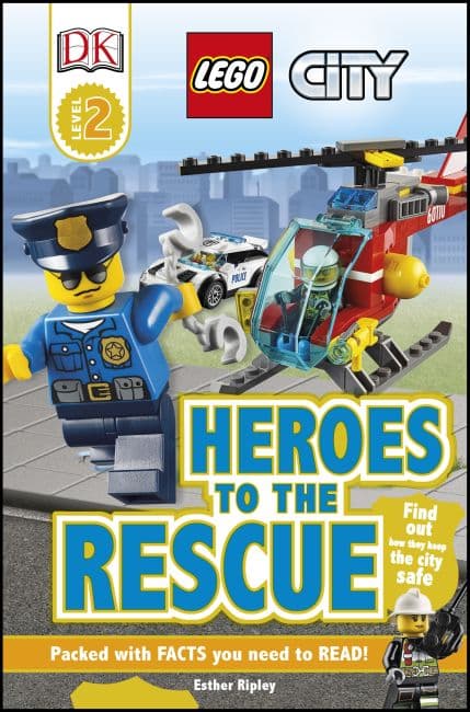 DK Readers Level 2: City: Heroes to the Rescue LEGO Story Books set (#9781465451897-1, 2016)
