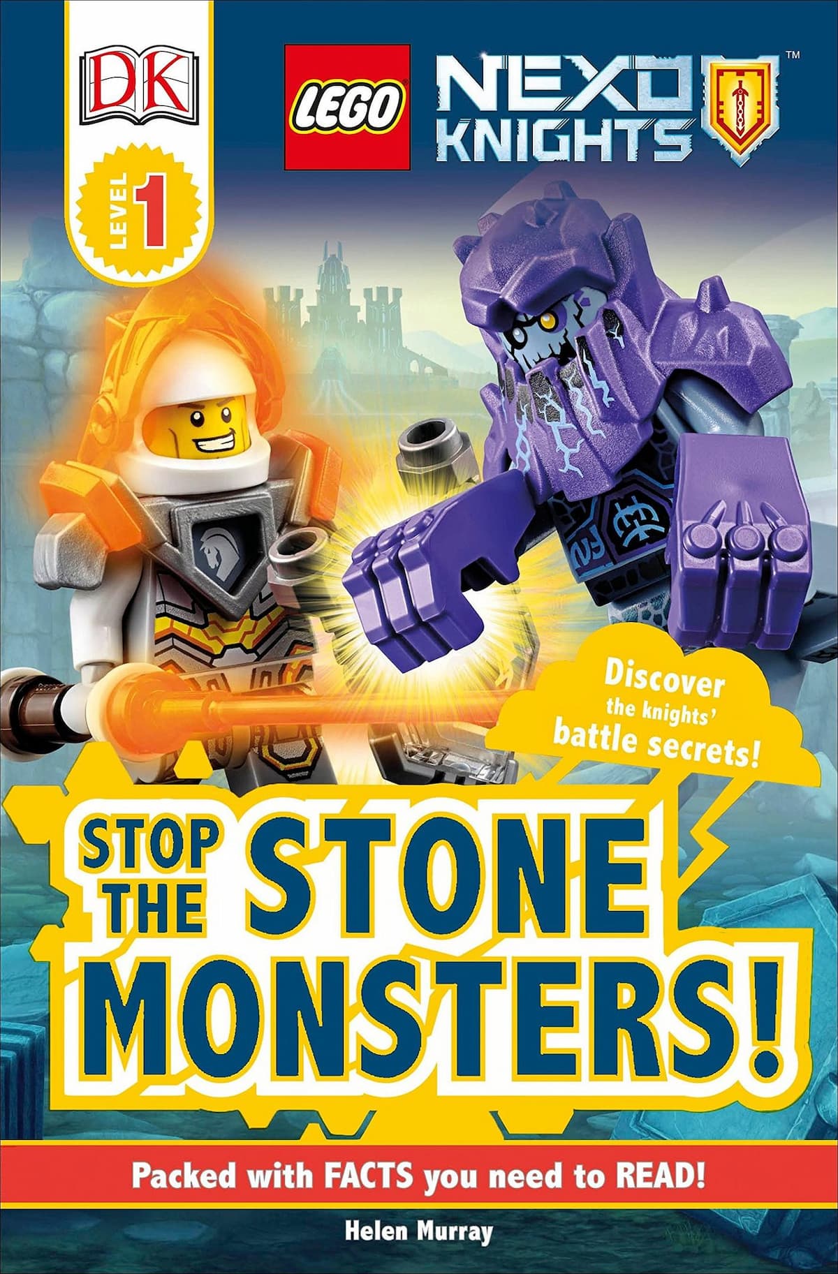 DK Readers Level 1: Nexo Knights: Stop the Stone Monsters LEGO Story Books set (#9781465455765-1, 2017)