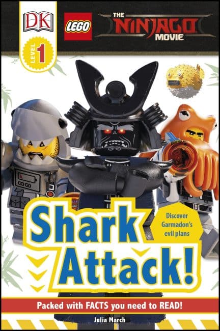 DK Readers Level 1: The LEGO Ninjago Movie: Shark Attack! LEGO Story Books set (#9781465461940-1, 2017)