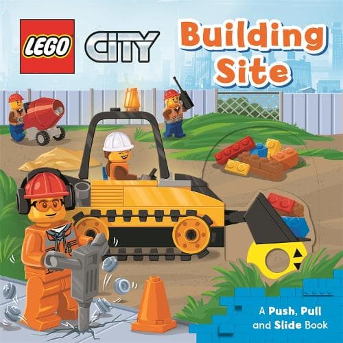 City: Building Site: A Push, Pull and Slide Book LEGO Story Books set (#9781529048384-1, 2021)