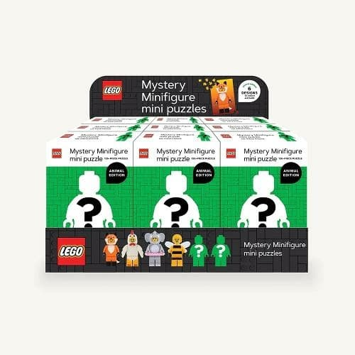 Mystery Minifigure Mini Puzzle (Green Edition) - 12 Pack LEGO set (#9781797225760-1)