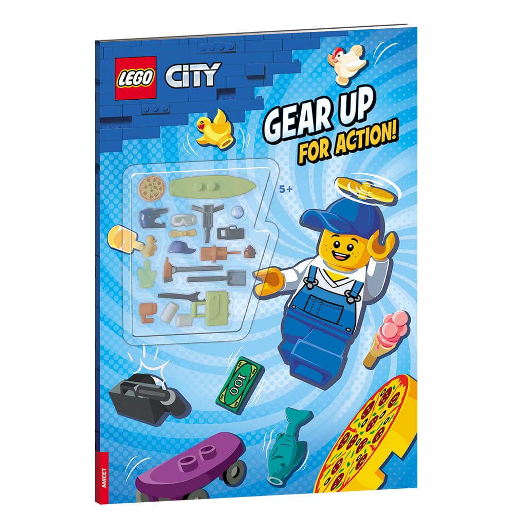 City: Gear Up For Action! LEGO Activity Books with LEGO Parts set (#9788325335502-1, 2021)