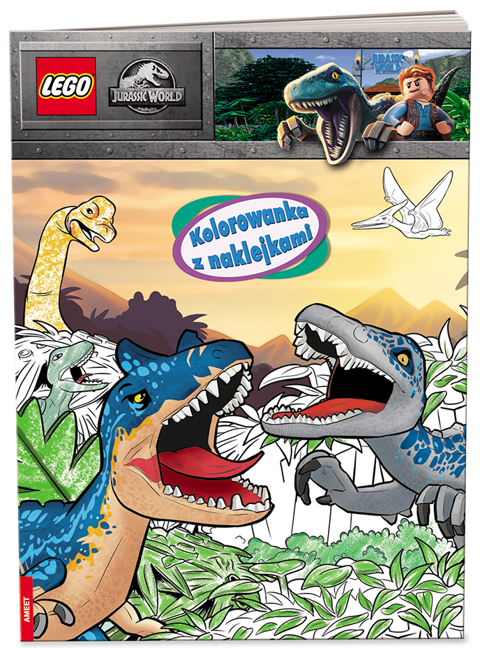 Jurassic World: Kolorowanka z Naklejkami LEGO set (#9788325341459-1)
