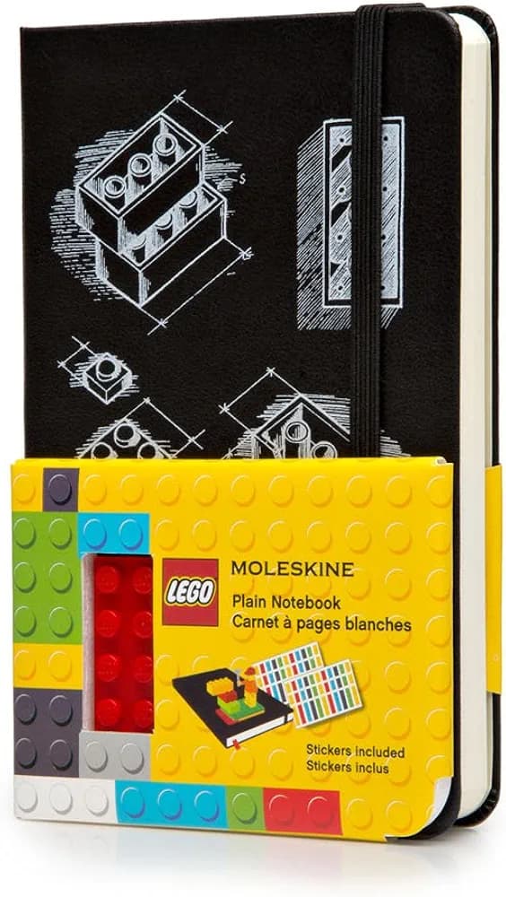 Plain Notebook (Black) LEGO Stationery and Office Supplies set (#9788867326198-1, 2014)