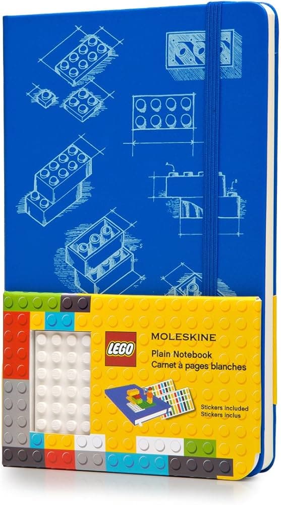 Plain Notebook (Blue) LEGO Stationery and Office Supplies set (#9788867326211-1, 2014)