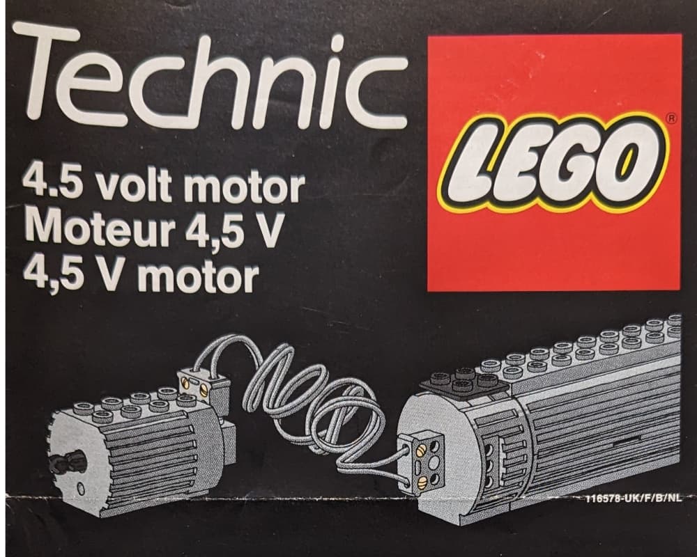 Technic Motor 4.5 Volt LEGO set (#9859-1, 1992)