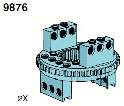 Large Turntables LEGO set (#9876-1, 1992)