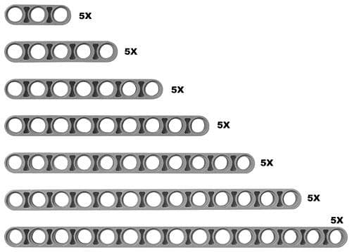Studless Technic Beams LEGO set (#991402-1)