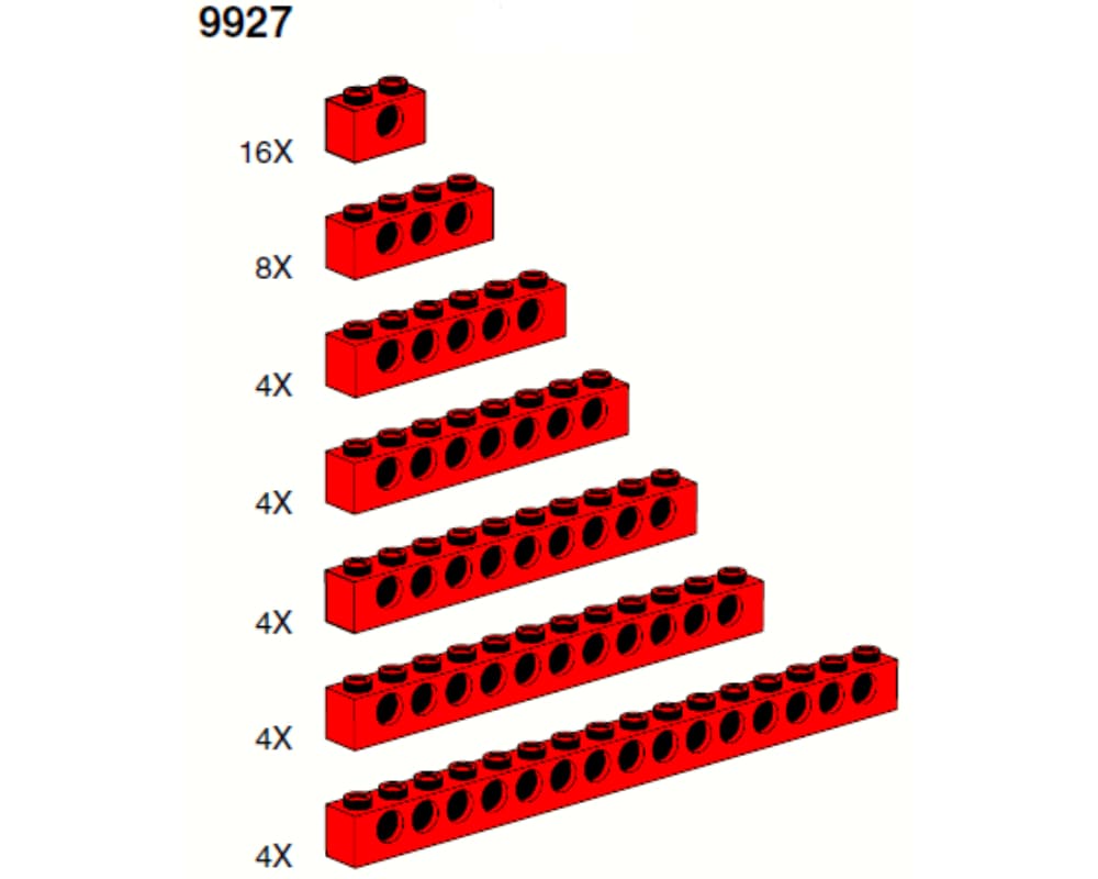 Beams (red) LEGO set (#9927-1)
