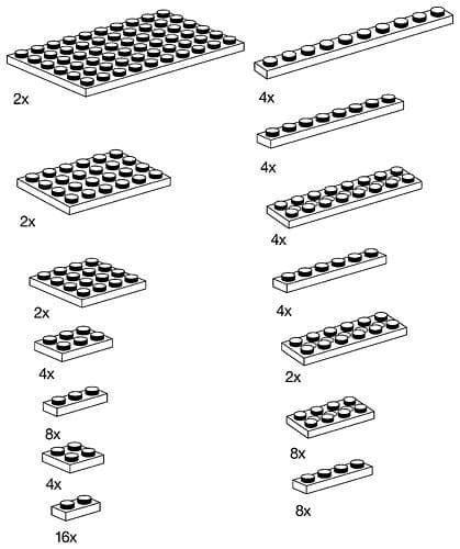 Plates Red LEGO set (#9929-1)